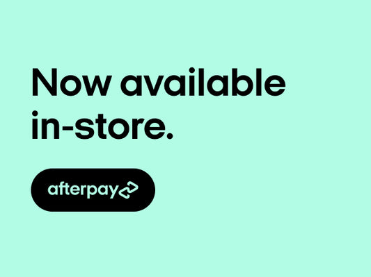 We offer Afterpay so you can shop now, and pay later!